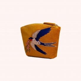 Swallow Velvet Mini Pouch