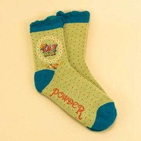 W Alphabet Ankle Socks