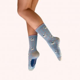 Woolly Westies Ankle Socks - Ice