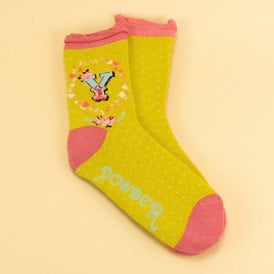 Y Alphabet Ankle Socks