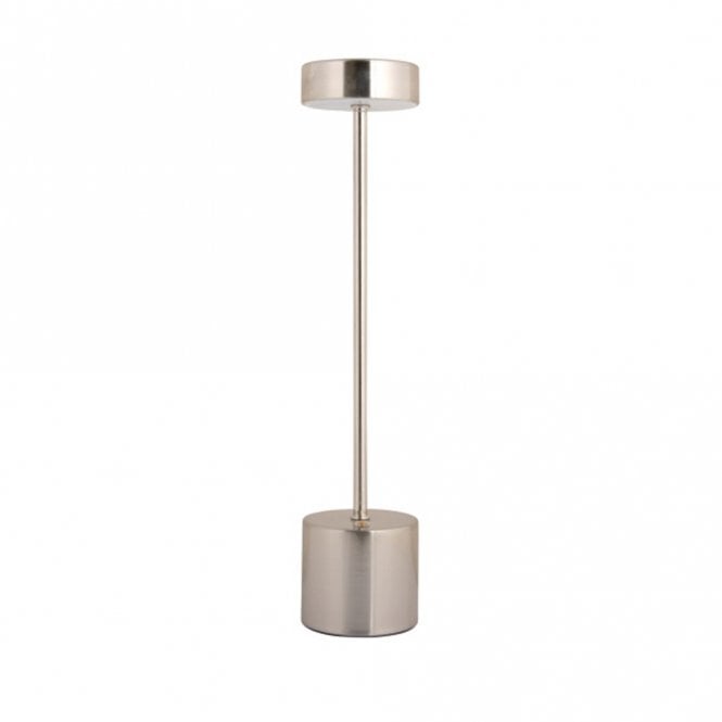 Present Time Ganar Brushed Nickel LED Table Lamp
