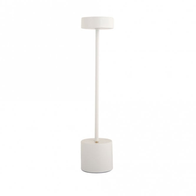 Present Time Ganar White LED Table Lamp