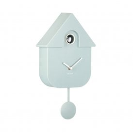 Modern Cuckoo Light Blue Wall Clock