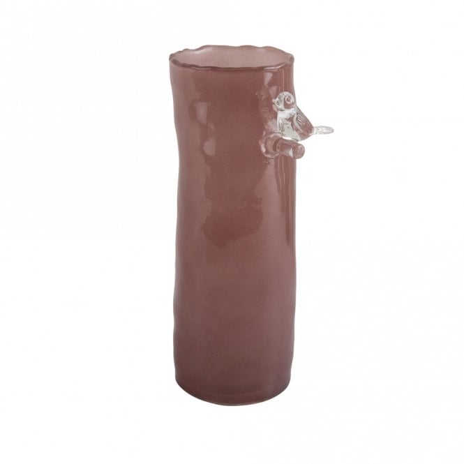 Present Time Soft Pink Bird on Branch Large Vase
