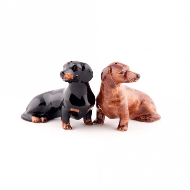 Quail Ceramics Dachshund Salt & Pepper Shakers