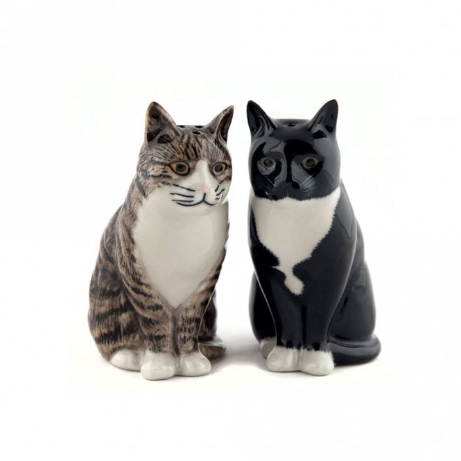 Quail Ceramics Millie & Julius Cat Salt & Pepper Shakers