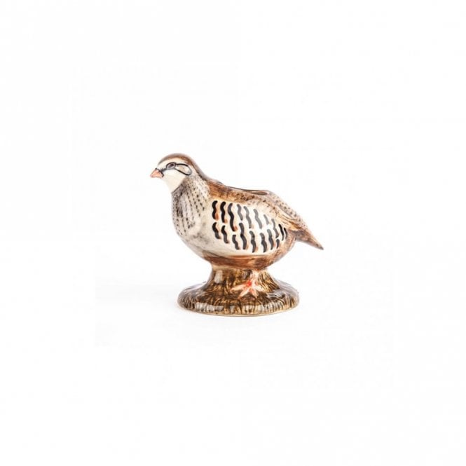 Quail Ceramics Red Legged Partridge Bud Vase
