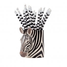 Zebra Pencil Pot
