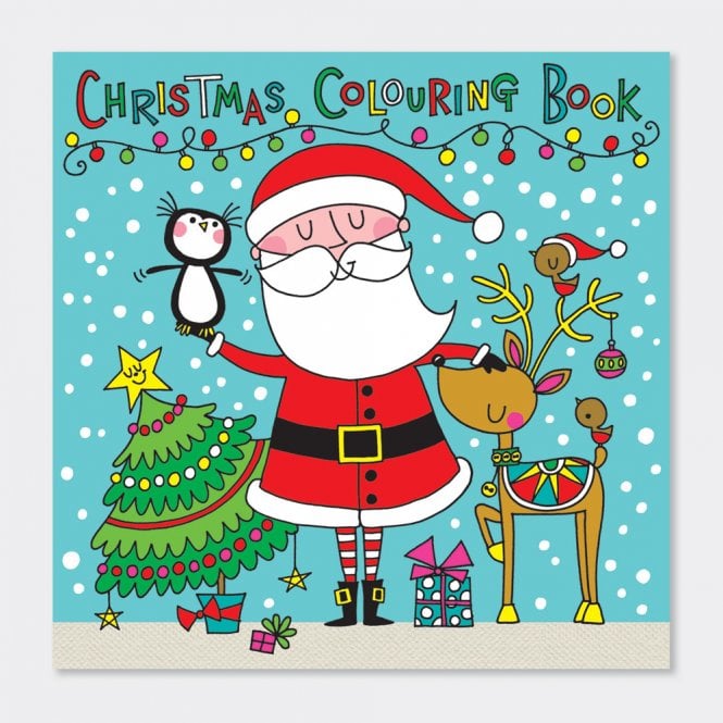 Rachel Ellen Designs Christmas Santa Scene Colouring Book