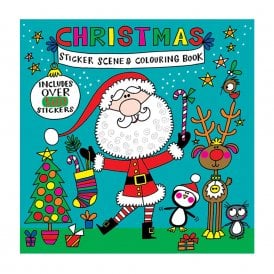 Christmas Sticker Scene and Colouring Book