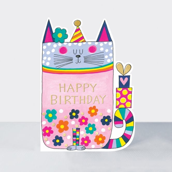 Rachel Ellen Designs Cookie Cutters Happy Birthday Cat Card