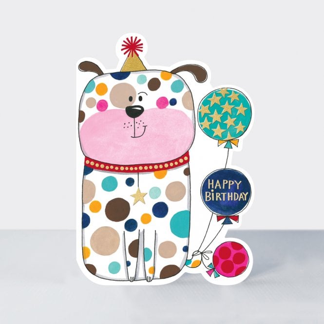 Rachel Ellen Designs Cookie Cutters Happy Birthday Spotty Dog Card