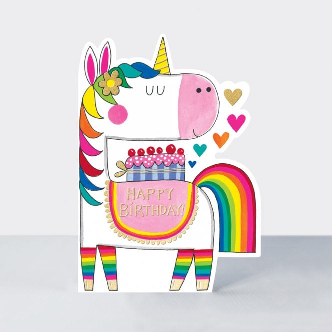 Rachel Ellen Designs Cookie Cutters Happy Birthday Unicorn Card