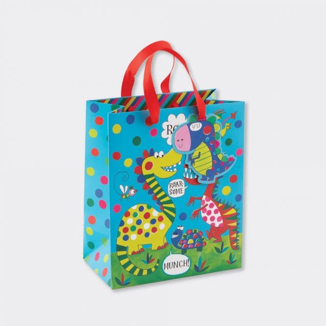 Rachel Ellen Designs Dinosaur Roarsome Medium Gift Bag