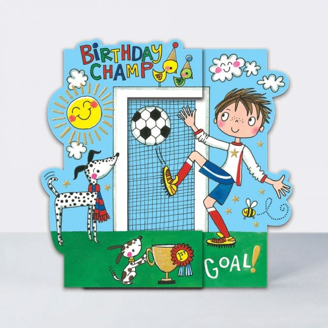 Rachel Ellen Designs Hip Hop Football Birthday Champ Card