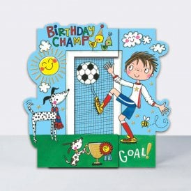 Hip Hop Football Birthday Champ Card