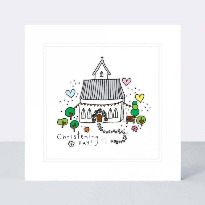 Rachel Ellen Designs Pocket Rocket Christening Day Church Card