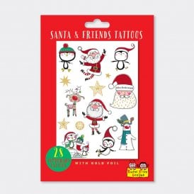 Santa and Friends Christmas Tattoos