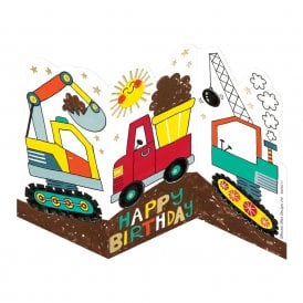 Squiggles Digger Happy Birthday Card