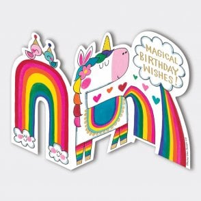 Squiggles Unicorn Magical Birthday Card