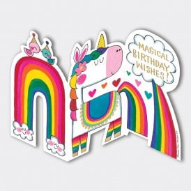 Squiggles Unicorn Magical Birthday Card