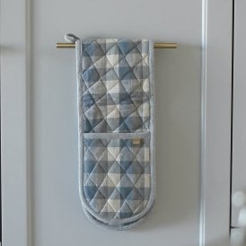 Double Check Blue Haze Double Oven Gloves