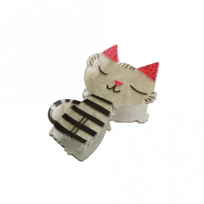 Red Cuckoo Cat Hair Claw Clip
