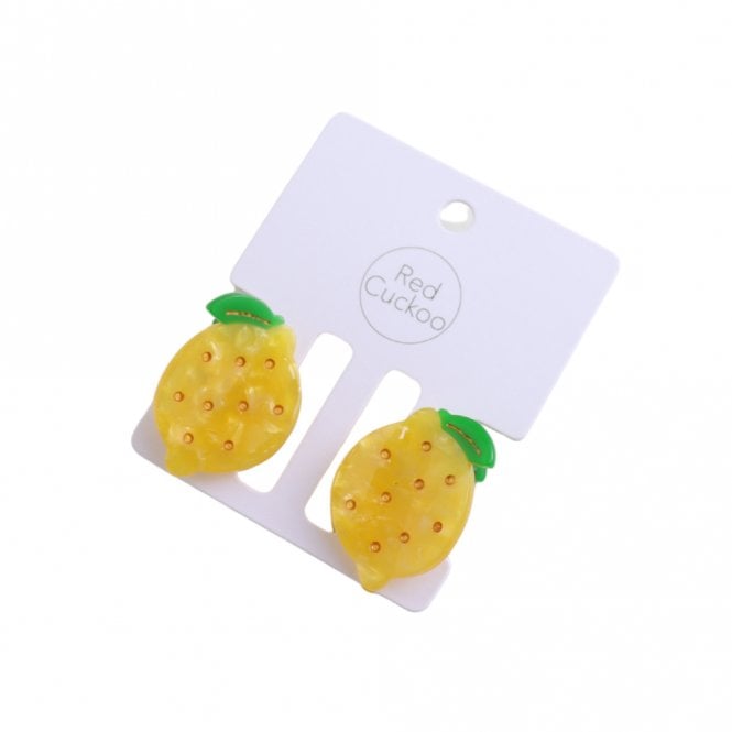 Red Cuckoo Lemons Hair Claws Twin Pack