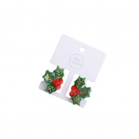 Mini Holly Hair Claw Clips Twin Pack