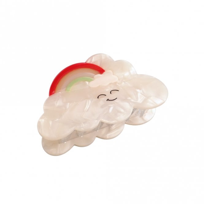 Red Cuckoo Rainbow Cloud Hair Claw Clip