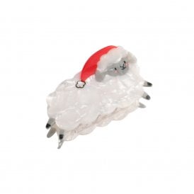 Santa Sheep Hair Clip Claw