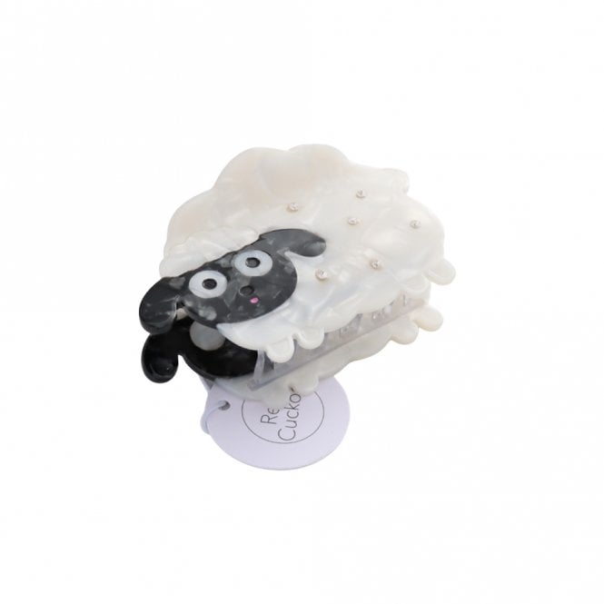 Red Cuckoo Sheep Hair Claw Clip
