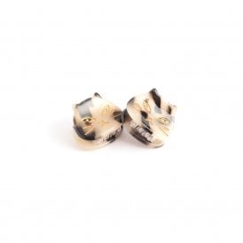 Tortoiseshell Cat Face Mini Hair Claws Twin Pack