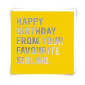 Favourite Sibling Card
