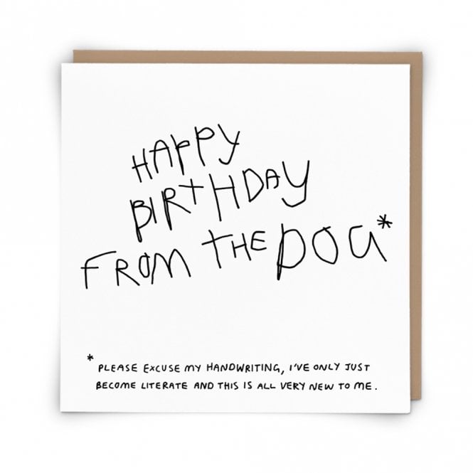 Redback Cards Happy Birthday From The Dog Card