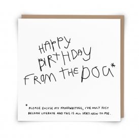 Happy Birthday From The Dog Card