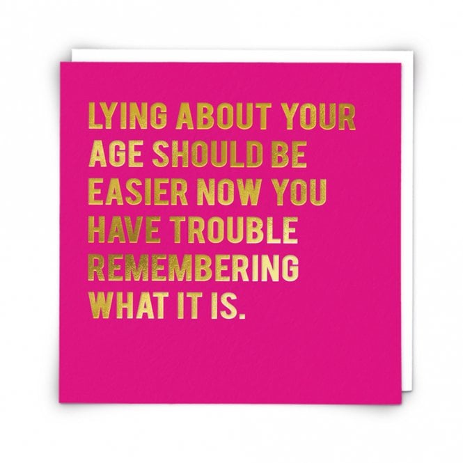 Redback Cards Lying About Your Age Card