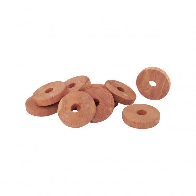 Redecker Red Cedarwood Clothes Hanger Discs