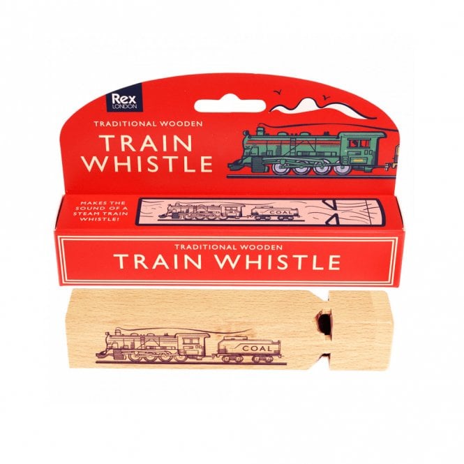 Rex London Classic Steam Train Wooden Whistle
