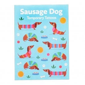 Sunny Sausage Dog Temporary Tattoos