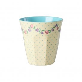 Dots and Flowers Melamine Cup