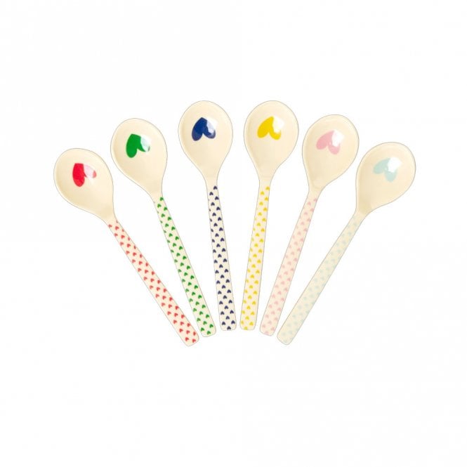 Rice Favourite Heart Printed Melamine Teaspoon