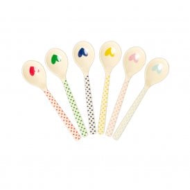 Favourite Heart Printed Melamine Teaspoon
