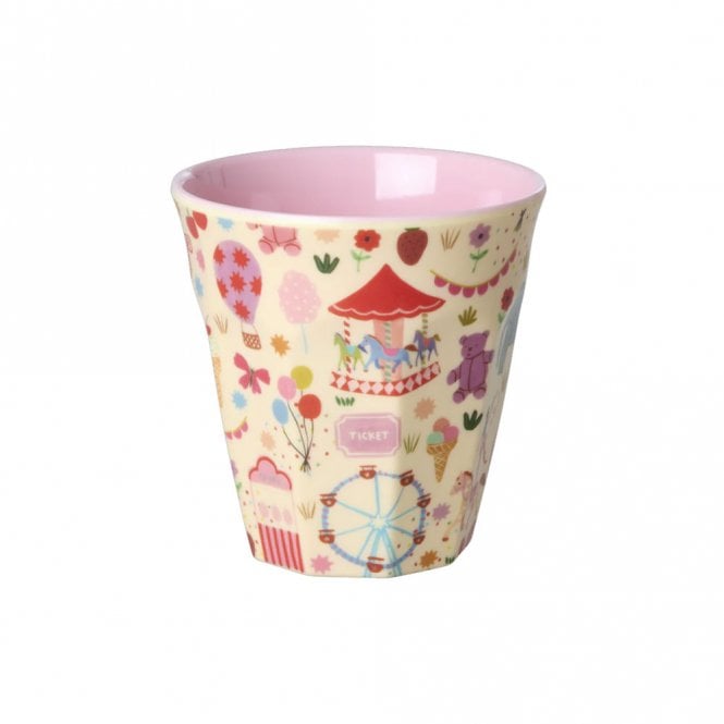 Rice Pink Fun Fair Children's Medium Melamine Cup