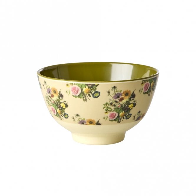 Rice Retro Bouquet Small Melamine Bowl