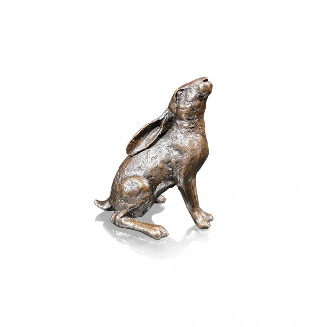 Richard Cooper Bronze Limited Edition Bronze Small Hare Moon Gazing