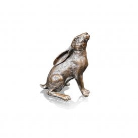 Limited Edition Bronze Small Hare Moon Gazing