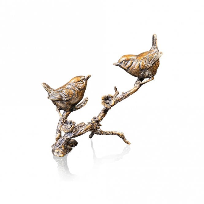 Richard Cooper Bronze Limited Edition Bronze Wren Pair