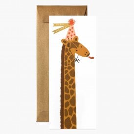 Giraffe Happy Birthday Card