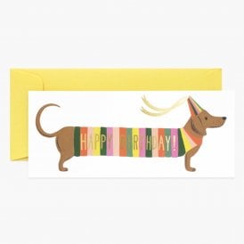 Hot Dog Happy Birthday Card